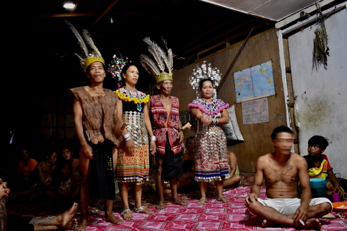 iban longhouse borneo